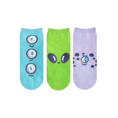 Medias infantiles miniso by vania bachur alien 3 pares edad 7 a 9 años -  Vania Bachur