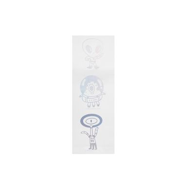 Stickers metálicos 2 hojas a serie vb alien -  Vania Bachur