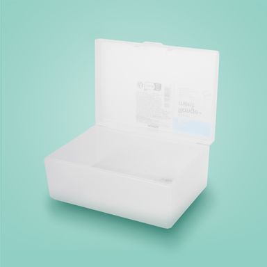 Caja de almacenamiento minimalista plástico transparente 12.2x5.7x8.7 cm -  Miniso