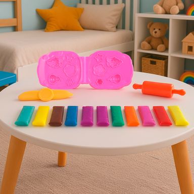 Set de plastilina multicolor 12 piezas food party -  Miniso