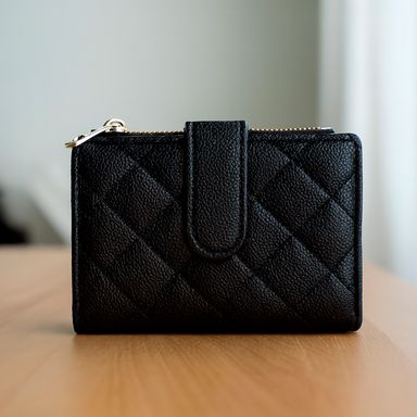 Cartera para mujer sintética negra 13x9x2 cm -  Miniso