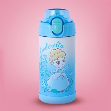 Tomatodo térmico princesas manga acero inoxidable azul 300 ml cenicienta disney -  Disney