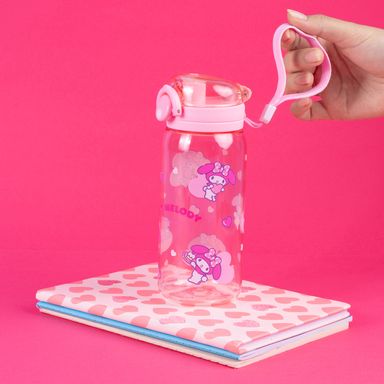 Tomatodo con tapa e infusor plástico rosa 450 ml my melody sanrio -  Sanrio