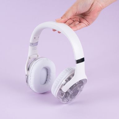 Audífonos de vincha inalámbricos gamer sintéticos blancos -  Miniso