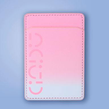 Tarjetero para celular sintético rosa 6.5x9.5 cm -  Miniso