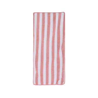 Toalla para manos diseño de líneas 100 % poliéster coral 75x35 cm -  Miniso