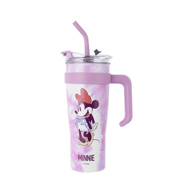 Tomatodo con tapa y sorbete acero inoxidable rosa 1.6 L minnie mouse disney -  Disney