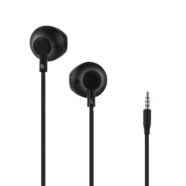 Audífonos de cable negros 120 cm 3.5 mm -  Miniso