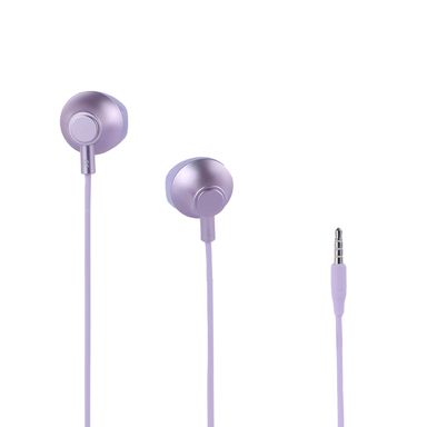 Audífonos de cable lilas 120 cm 3.5 mm -  Miniso