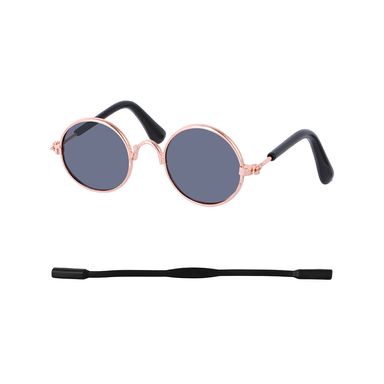 Lentes para mascotas tipo aviador metálicos ahumado negro -  Miniso