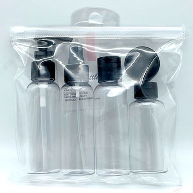 Kit de viaje 6 piezas serie silver gray  -  Silver Gray