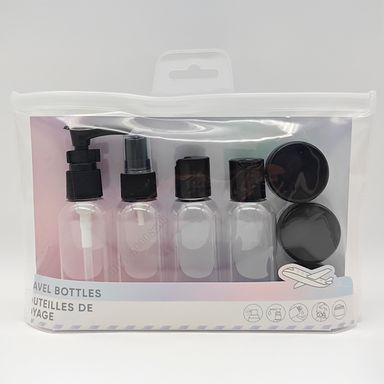 Kit de viaje 8 piezas serie silver gray  -  Silver Gray