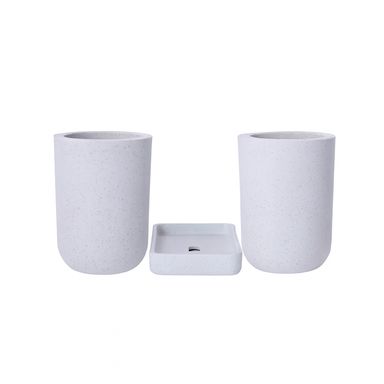 Kit accesorios de baño minimalistas sintéticos 3 piezas -  Miniso