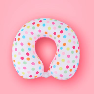 Almohada de viaje estampado de lunares memory foam 32x30 cm -  Miniso