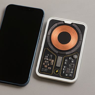 Power bank usb y tipo c blanca 5000 mah carga inalámbrica -  Miniso