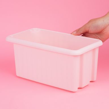 Organizador de escritorio rectangular plástico rosa 27x15x12.8 cm -  Miniso