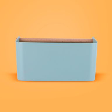 Organizador de escritorio con división plástico menta 28.2x17.14.8 cm -  Miniso