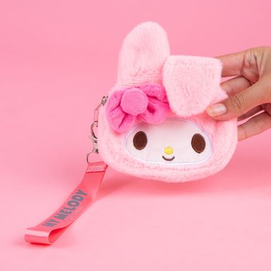 Porta bolsas para desechos de mascotas 100% poliéster rosa 9x9x4 cm my melody sanrio -  Sanrio