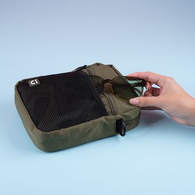Bolso bandolera minimalista textil verde 16x21 cm -  Miniso