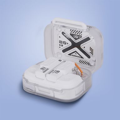 Audífonos inalámbricos con estuche de carga ice brick sintéticos blancos 6x5 cm tws -  Miniso