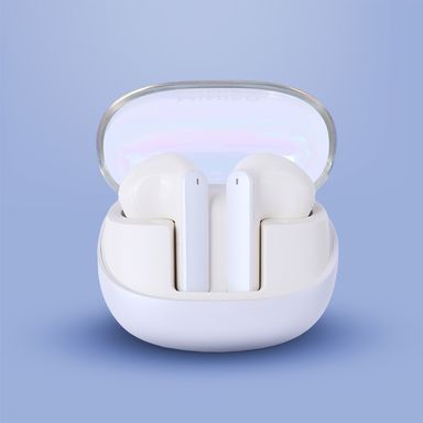 Audífonos inalámbricos con estuche de carga mermaid blancos 6x6 cm -  Miniso