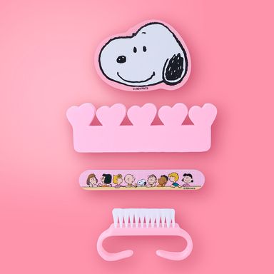 Kit manicure acero inoxidable rosa 5 piezas snoopy -  Snoopy