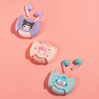 Audífonos inalámbricos con estuche de carga verde aqua tws hangyodon sanrio -  Sanrio