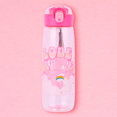 Tomatodo con tapa enroscable plástico rosa 600 ml alegrosita ositos cariñositos -  Care Bears