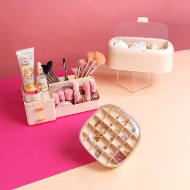 Organizador de escritorio minimalista sintético blanco 23.5x8.5 cm -  Miniso