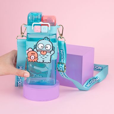 Tomatodo con correa y doble pivote tritán verde aqua 520 ml hangyodon sanrio -  Sanrio