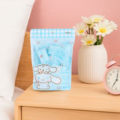 Paquete toallitas faciales comprimidas 25x30 cm 25 piezas cinnamoroll sanrio -  Sanrio