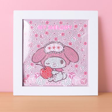 Kit pintura de diamantes portarretrato 12 piezas my melody sanrio -  Sanrio