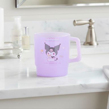 Taza para baño infantil fábrica de dulces plástico morada 10.5x9.5 cm kuromi sanrio -  Sanrio