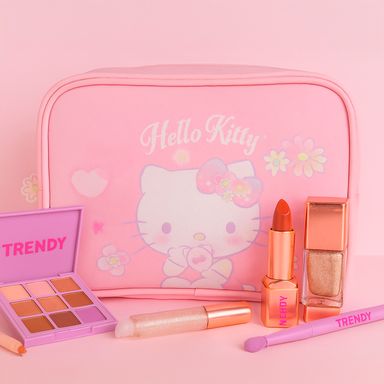 Cosmetiquera sintética rosa 22x18x7 cm hello kitty sanrio -  Sanrio