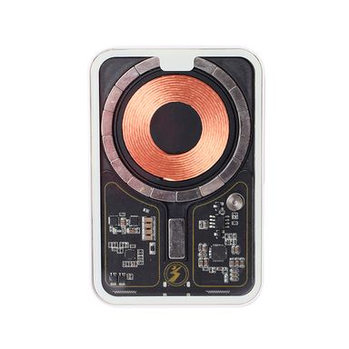 Power bank usb y tipo c blanca 5000 mah carga inalámbrica -  Miniso