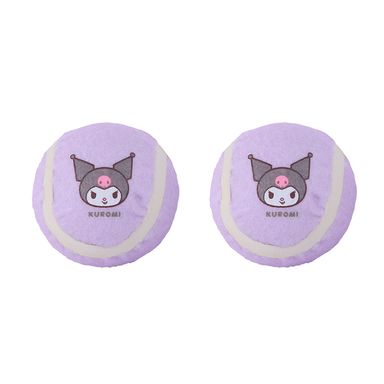 Set pelotas para perro pelotas poliéster moradas chicas 2 piezas kuromi sanrio -  Sanrio