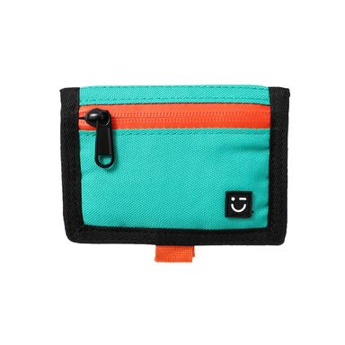 Billetera para hombre bifold textil verde agua 9x12 cm -  Miniso