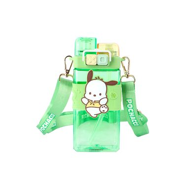 Tomatodo con correa y doble pivote tritán verde 520 ml pochacco sanrio -  Sanrio