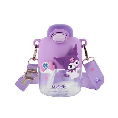 Tomatodo con correa plástico morado 550 ml kuromi sanrio -  Sanrio