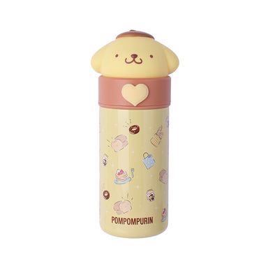 Termo con tapa enroscable acero inoxidable amarillo 350 ml pompompurin sanrio -  Sanrio