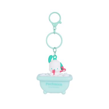 Llavero con luz diseño de tina de baño sintético verde 7.2 cm pochacco sanrio -  Sanrio