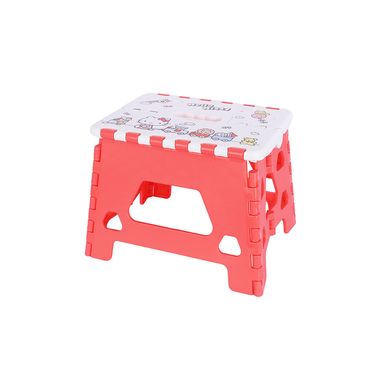Taburete plegable infantil sintético rojo 31.5x25x22 cm hello kitty sanrio -  Sanrio