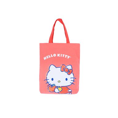 Bolsa de compras fruit textil roja 29x5x32 cm hello kitty sanrio -  Sanrio