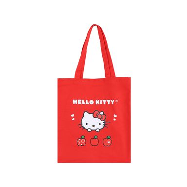 Bolsa de compras textil roja 34x38 cm hello kitty sanrio -  Sanrio