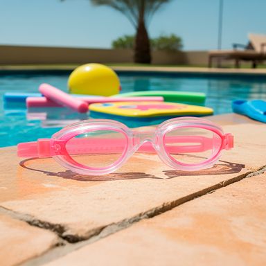 Nueva versión de gafas de natación básicas para adultos (rosa) -  Miniso