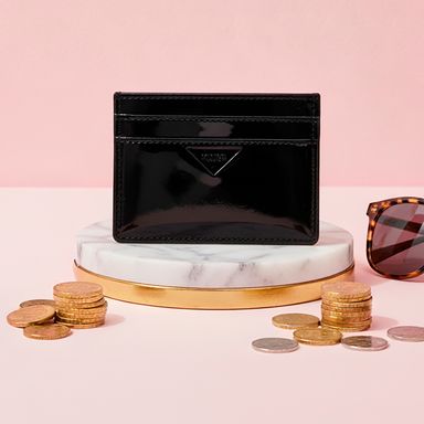 Tarjetero shine surface (negro) -  Miniso