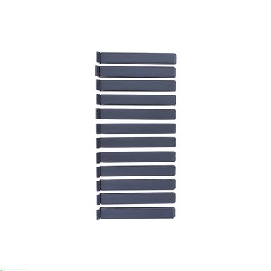 Clips grandes para sellar alimentos de la serie black pink 12 piezas gris -  Miniso