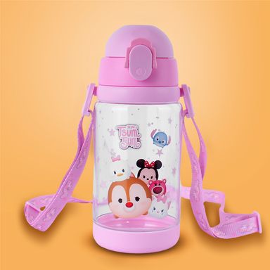 Tomatodo con correa tsum tsum plástico rosa 520 ml disney -  Disney