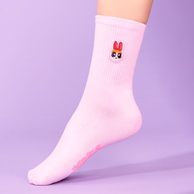 Calcetines para mujer 100% poliéster rosa talla 24-26 bombón las chicas superpoderosas -  Las Chicas Superpoderosas