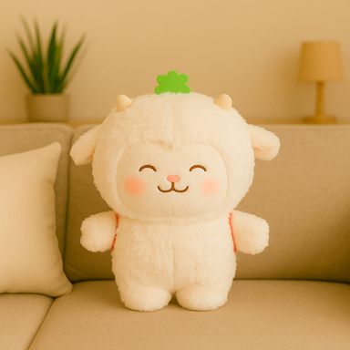 Peluche con mochilita de catarina felpa blanca 22x26 cm ovejita cici -  Mini Family